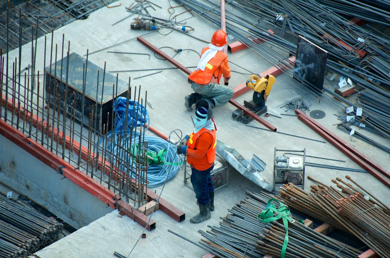 Modern construction site and project environment