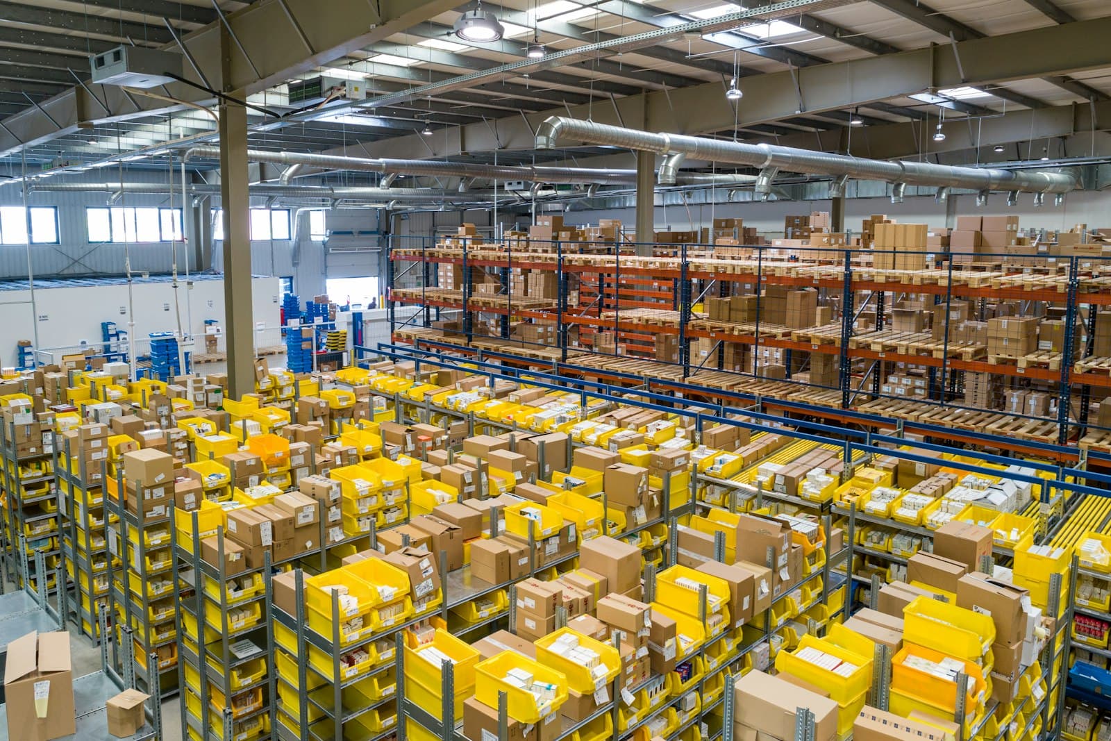 Modern warehouse and logistics distribution center